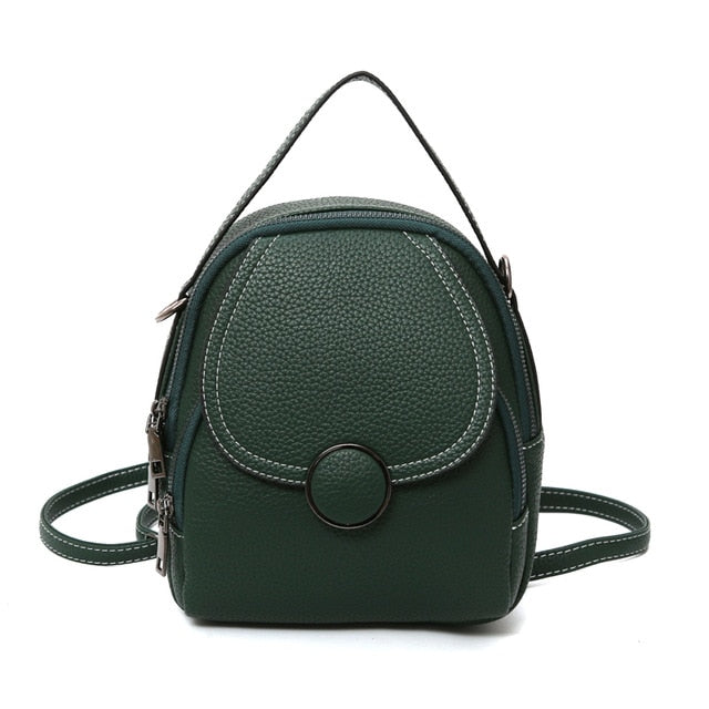 Super fashionable Leather Backpack Mini,Soft Touch&Multi-Function.